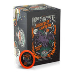 Bones Coffee Company Jacked 'O' Lantern, Pumpkin Spice Flavored Coffee Pods, Low Acid Medium Roast Single-Serve Bones Cups, Compatible with 1.0 & 2.0 K-Cups Brewers Coffee Maker, 12 Count