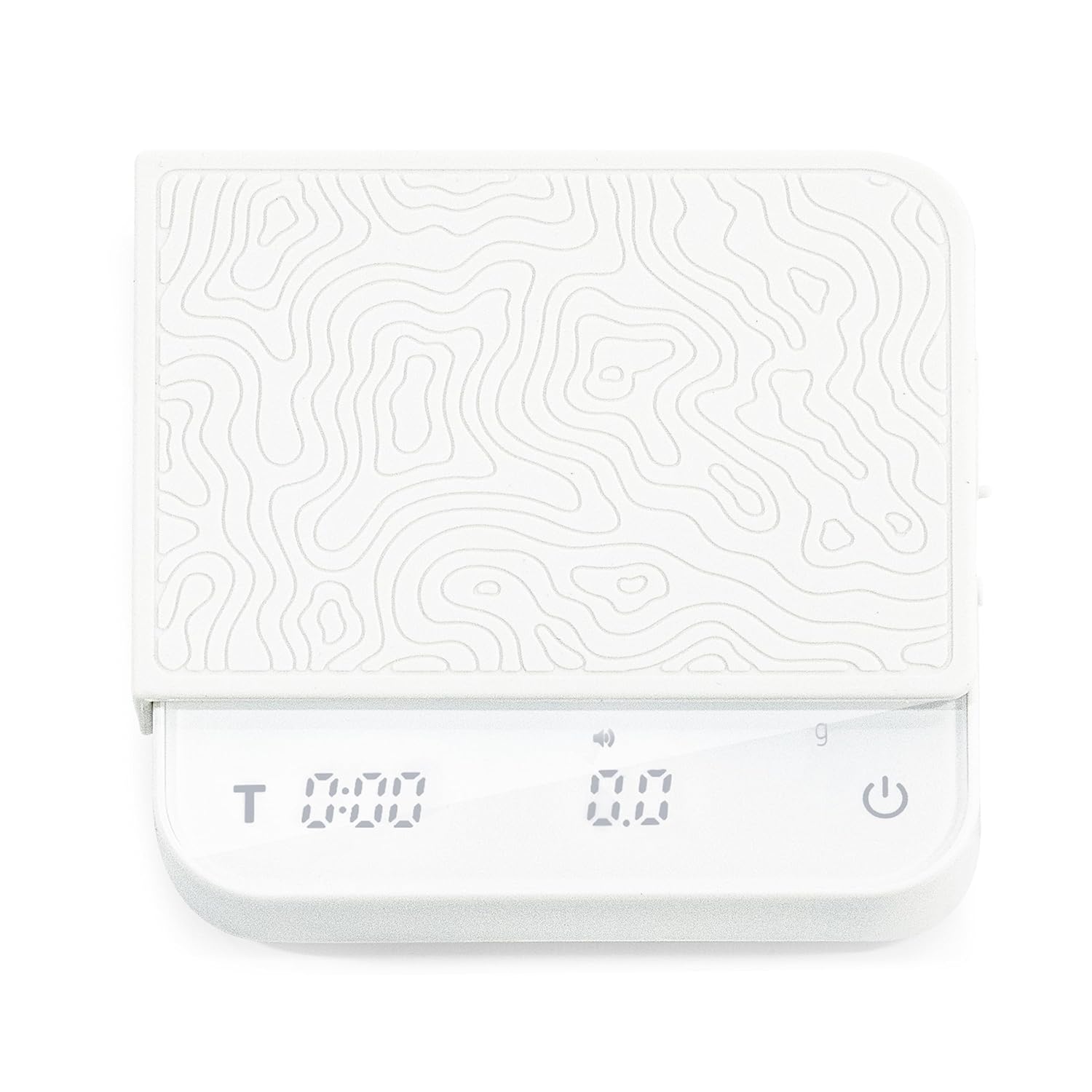 Mini Coffee Scale with Timer – Digital Barista Weight Scale with Designer-Patterned Tamper Mat, 0.1g High Precision, Portable & Rechargeable for Espresso, Pour Over, Drip, and Kitchen Brewing Use