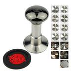 The Force Tamper Automatic Impact Adjustable Constant Pressure and Autoleveling Coffee Tamper Black Mirror Jellyfish AL Handle Set Pro (Full-Set, 58.50mm)