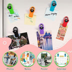 FINDMAG 24 Pack Chip Clips with Magnets – Multicolor Plastic Bag Clips for Food Storage, Snack Bags, and Refrigerator Organization (Classic Essentials)