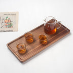 Bathroom Vanity Tray, Bathroom Tray for Counter, Toilet Tank Tray, Wood Bathroom Tray for Organizing and Home Decor (13.8 x 6 x 0.8 inch)