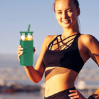 Tronco 20 oz Glass Tumbler With Lids and Straws, Reusable Smoothie Cups With Silicone Lid, Iced Coffee Cup With Silicone Protective Sleeve, Dishwasher Safe- BPA Free（Pink1 Count）