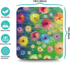 Dish Drying Mat for Kitchen Counter 16x18in Washable Quick Dish Drying Pad Rubber Backed Absorbent Draining Mat Fit Kitchen Counter,Bar,Under Sink,Dishes,Utensils,Dish Rack