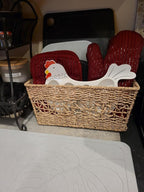Ceramic Egg Tray, Rooster Shaped Egg Dinner Plate, Tableware, and Egg Display Rack