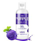 Gel Food Coloring - 4.5oz Vivid Food Coloring Gel for Baking, Cake Decorating, Cookie, Fondant, Macaron - Tasteless Concentrated Edible Food Color Dye for Icing, Slime, Drinks, DIY Crafts (Purple)
