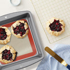 Silicone Baking Mats for 8 inch Square Cake Pan, Non-stick Reusable Cookie Sheet Liner for Baking Pan, Professional Food Grade Oven Liner Sheets Mats for Bread/Toast/Pastry/Cookie/Pie/Pizza 2 PCS 8x8