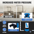 DC HOUSE 110V Camper Water Diaphragm Pump with Power Plug 42-Series 5.5GPM 70PSI High Pressure On Demand Self Priming Water Booster Pump for Kitchen Bathroom RV Garden Hose Rain Barrel Sprinkler