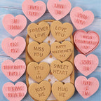 Heart Cookie Cutter Set, 10 Pcs 3D Pressable Biscuit Cutter and Stamps, Valentine's Day Cookie Molds Wedding Party DIY Cake Decorating Kit (B10)