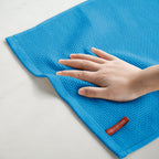 Artoid Mode 100% Cotton Sky Blue Waffle Weave Kitchen Dish Cloths, 12x12 Inch Ultra Soft Absorbent Quick Drying Kitchen Dish Towels Set of 6