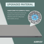 KORVOS 304 Stainless Steel Cutting Board, Large Size 23.62"x19.68" Heavy Duty Cutting Boards, Low Noise Chopping Board, Anti-Scratch Surface for Meat, Vegetables&Baking, Honeycomb Pattern