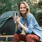 HASLE OUTFITTERS 30oz Stainless Steel Tumbler, Double Wall Vacuum Insulated Travel Mug Tumbler, Durable Insulated Coffee Mug, Gift Box Set (Silver, 1)