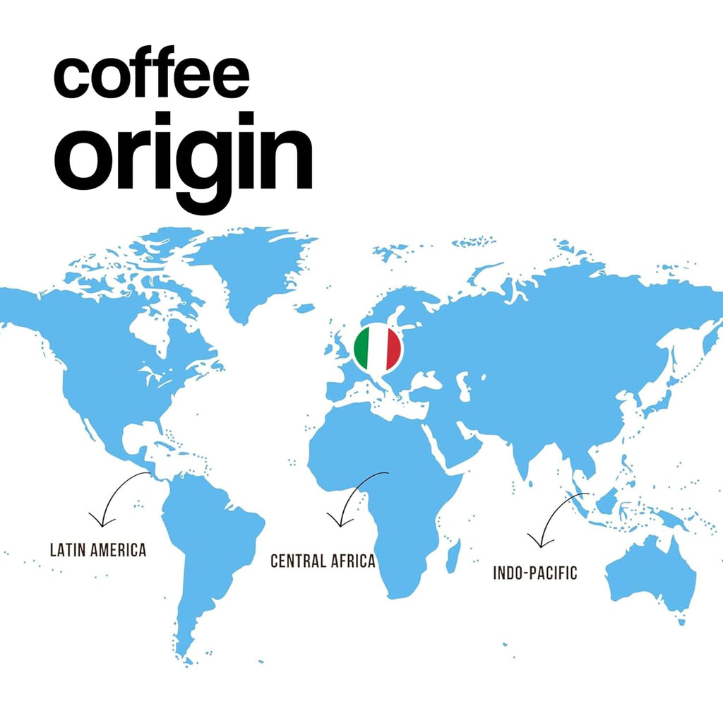 Dongiò Caffè Napoli Blend - Whole Bean Coffee, Dark Espresso Roast, Premium Coffee Quality, 2.2 Pounds (35.2 Oz - Pack of 1), Strong and Incisive Character with Velvety Cream