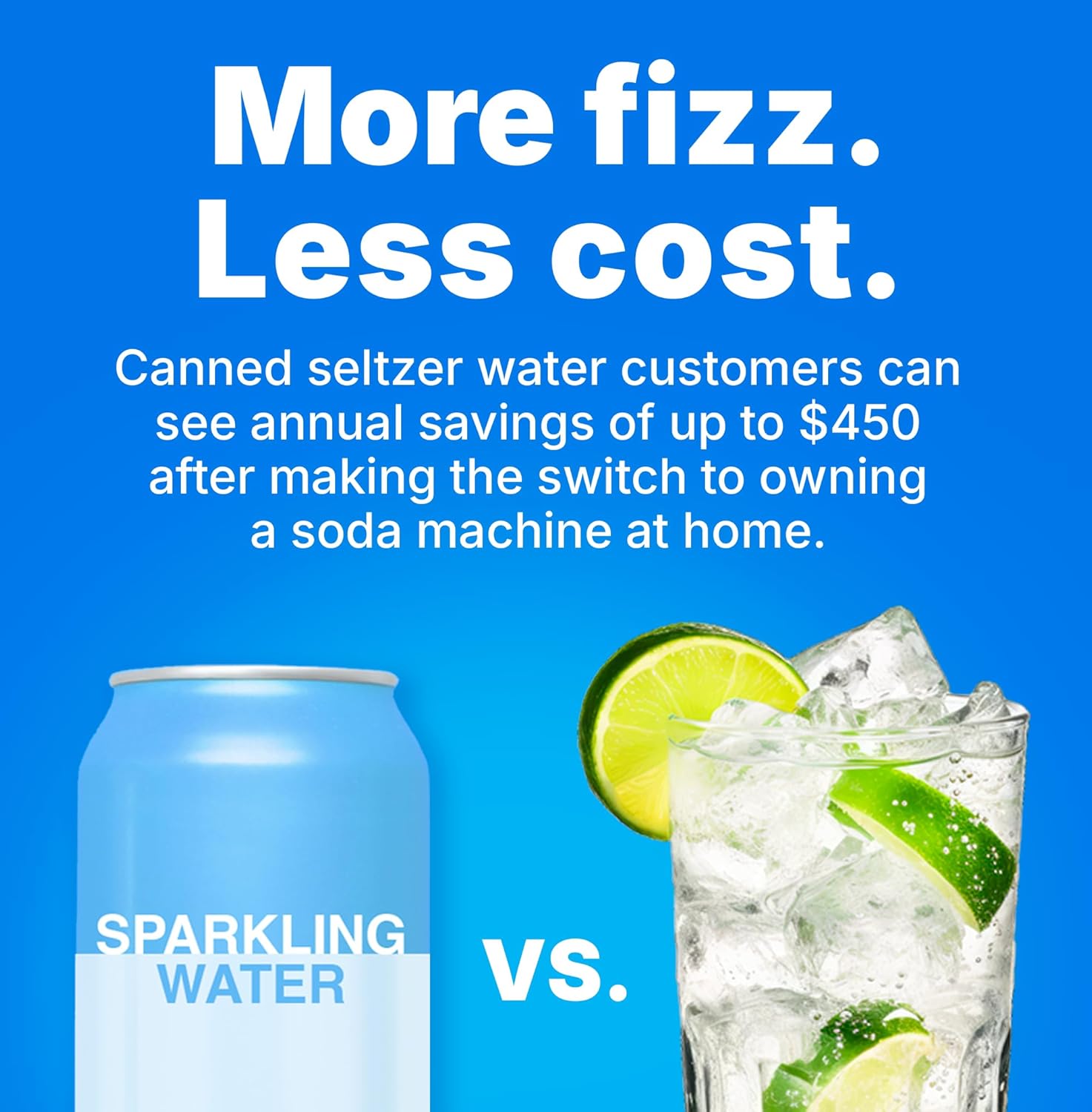 Soda Sense 60L CO2 Exchange Canister - 4 Pack, Threaded Style - Compatible with All 'Screw-In' Soda/Sparkling Water Makers, Including SodaStream BLUE Cylinder Models, Ninja Thirsti, Philips & More