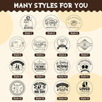 Personalized Wedding Cookie Stamp Custom Acrylic Cookie Embossing Mold with Handle for Baking Decoration