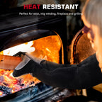 ARCCAPTAIN 24 inches Leather Welding Gloves - Bite Proof Animal Handling, Heat/Fire Resistant for Reptile, Dog, Falcon, Stick, Mig, Forge, Grill, Fireplace