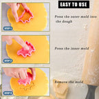 8 Pcs Unicorn Cookie Cutters Set Baking Molds 3D Unicorn Press type Cookie Cutter for Baking, Fondant, Cheese, and Pastries