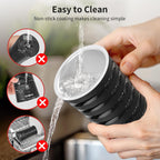 Paris Rhône Milk Frother, 4-in-1 Milk Steamer and Frother, Hot & Cold Foam Milk Warmer with Temperature Control, Auto Shut-Off Frothers for Coffee, Latte, Cappuccino, Macchiato