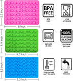 Gummy Candy Molds - Silicone Gummy Dinosaur/Marine Animal/Donut/Small Hearts Shapes/Fruit Snack Mold for Kids with 2pcs Dropper,Non-stick and Bpa Free for Mini Candy Chocolate Gummies Baking