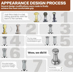 MEION Espresso Tamper 58.5mm Coffee Tamper, Calibrated Dual Spring Loaded Barista Tamper with Stainless Steel Base, Comes with aluminum storage pad (58.5MM, Silver)