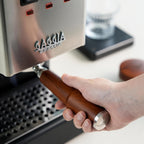 58.5mm Gaggia Classic Pro, E24, Evo Accessories by KNODOS Premium 58mm Bottomless Portafilter, Precision 58.5mm Calibrated Tamper & 58.5 mm Adjustable Coffee Distributor