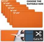 Dish Drying Mat for Kitchen Counter | Coffee Bar Mat for Countertops | Heat Resistant Drainer Mat with Non-slip Rubber Backed | Hide Stain Kitchen Absorbent Draining Mat | Orange 16"x20"