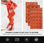 Semi Sphere Silicone Mold, Silicone Chocolate Molds,3 Packs Baking Molds for Making Chocolate, Cake, Jelly, Dome Mousse (6 Cups, 15 Cups and 24 Cups)