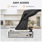 Black Vinyl Gloves, Food Grade Gloves Disposable Latex Free & Powder Free, Guantes for Cleaning Cooking Food Prep