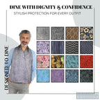 Adult Bib Scarf - Dignified Alternative to Bibs | Washable and Reusable Clothing Protectors for Eating