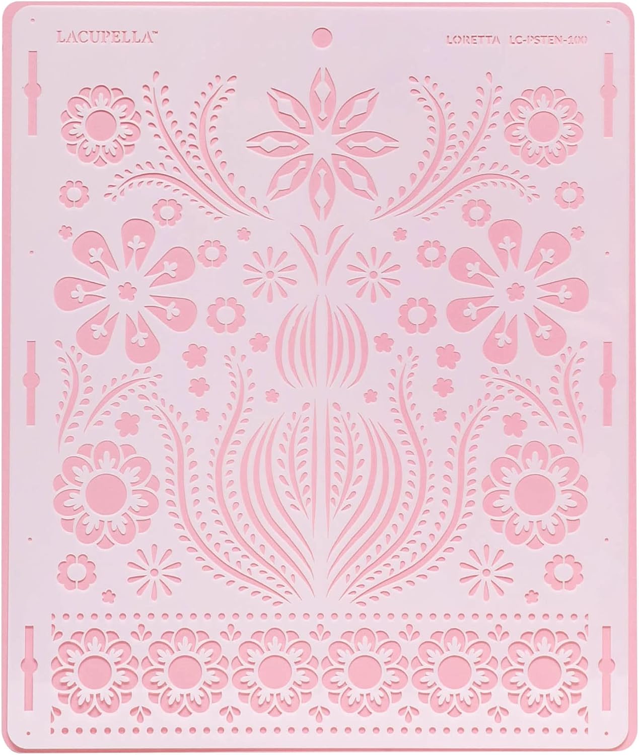 Cake Stencil for Buttercream Cake, Royal Icing, Ganache, Painting, Art and Crafts (Loretta)