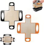 Reusable Silicone Bread Loaf Pan Liner, Food-Grade Silicone Bread Sling, Sourdough Bread Mat, Loaf Pan Lifters, Non-Stick&Easy Clean Dough Transfer Tool, Fits 9x5 or 1.5lb Loaf Pans, Black & Orange