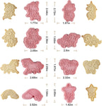 8 Pcs Unicorn Cookie Cutters Set Baking Molds 3D Unicorn Press type Cookie Cutter for Baking, Fondant, Cheese, and Pastries