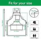 5 Pack Kitchen Apron, Work Apron, Canvas, Multiple Pockets, Gardening, Painting, BBQ, Artist, Carpenter, Sizes M to XXL, Green