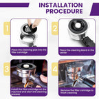 Espresso Backflush Cleaning Disc, 54mm Silicone Espresso Cleaning Disc for Most Espresso Machines BES980XL BES990 BES900XL BES920XL, 4 Pack