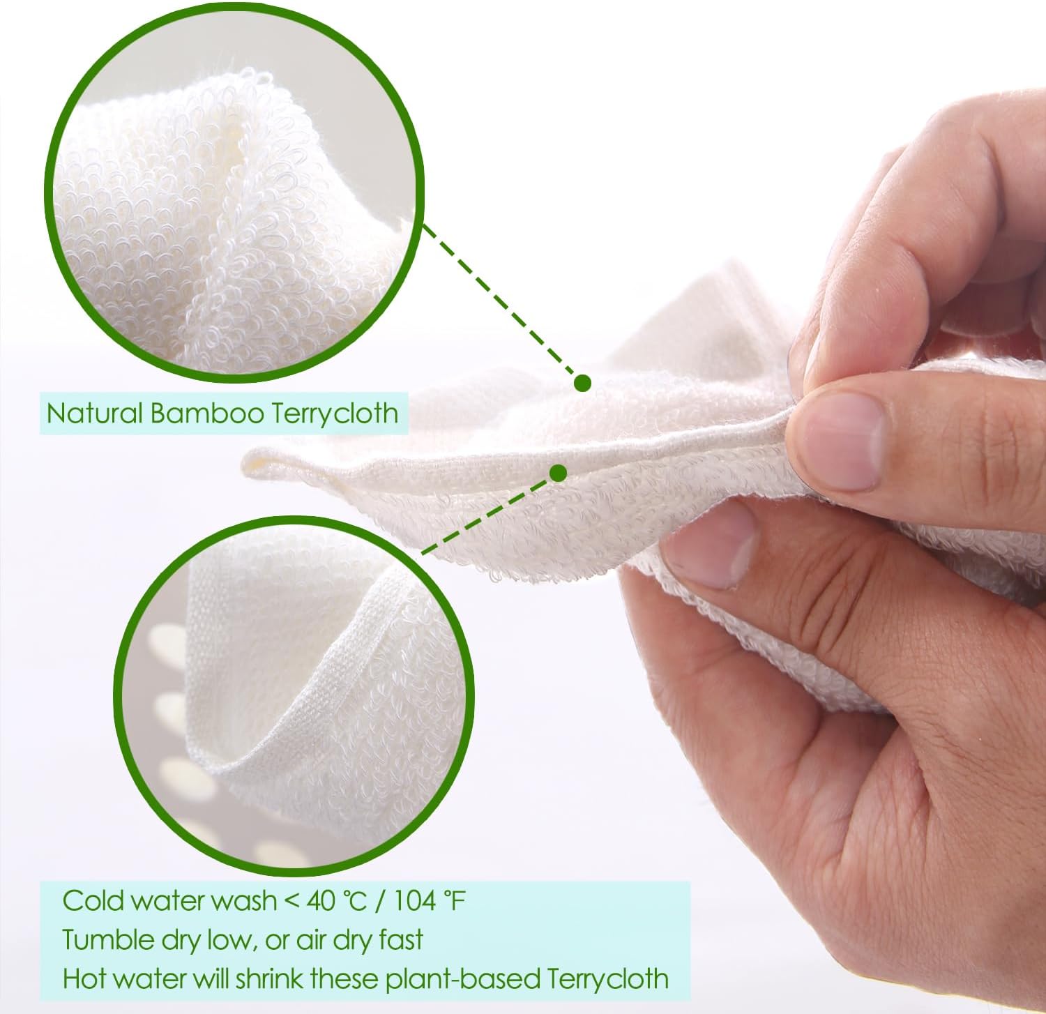 Dish Cloths 6 Pack, 10x14 inch Small Kitchen Washcloths for Washing Dishes, Lint Free Fast Dry Reusable Cleaning Cloth, Ultra Soft & Scratch Free Terry Dish Rag, Easy to Rinse Multicolor Dishcloths