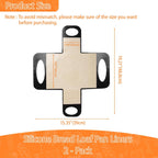 2Pcs Reusable Silicone Bread Loaf Pan Liner, Food-Grade Silicone Bread Sling, Sourdough Bread Baking Mat, Loaf Pan Lifters, Non-Stick&Easy Clean Dough Transfer Tool, Fits 9x5 or 1.5lb Loaf Pans,Black