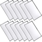 Mimorou 12 Pcs Baking Sheet Stainless Steel Cookie Sheet Small Metal Pans Professional Rectangle Oven Trays Kitchen Baking Cooking Oven and Toaster, Dishwasher Safe(13.7 x 9.8 Inches)