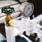 MEASUREMAN 2-1/2inch Dial Size, Liquid Filled Pressure Gauge, 0-1000psi/7000kpa, 304 Stainless Steel Case, 1/4inchNPT Lower Mount