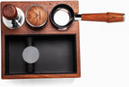 58mm Espresso Tool Set for E61 Group Head 58mm Bottomless Portafilter, Knock Box, Adjustable Distributor, Magnetic Dosing Funnel, Puck Screen and Precision Tamper