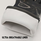 DEYAN Silicone BBQ & Oven Gloves - Food Grade, Heat Resistant Waterproof & Oil Proof Gloves for Grilling, Baking, Frying, Cooking - Long Sleeve & Non-Slip Grip, 1 Pair(Black, 8/M)