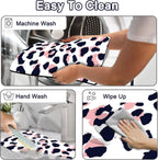 Dish Drying Mat 16" X 24", Super Absorbent & Cuttable Coffee Mats for Countertop, Kitchen Counter Mat Fits Under Coffee Maker or Machine, Hide Stain Drying Pad for Dish Drying Rack, Pink Leopard