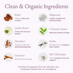 SPACE AND TIME Relax - Mushroom Chai Tea - 20 Cups of Calm & Relaxation - Mushroom Tea with Reishi, Magnesium & L-Theanine