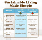 Almond Cow 300ml Glass Jar with Rust-Resistant Aluminum Cap - Reusable, Eco-Friendly Storage for Plant-Based Milk, Creamers, Wellness Shots, and Ingredients - Minimalist, Vintage-Inspired Design