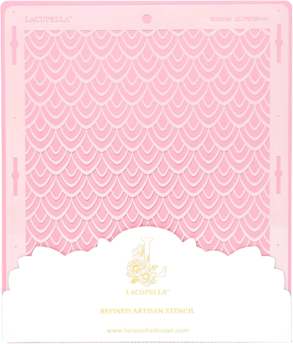 Cake Decorating Stencil for Tall Buttercream Cake, Royal Icing, Ganache, Paint, Airbrush (Shiloh)