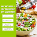 2PCS 1/2Teaspoon (2.5ml) Single Measuring Spoon, Individual Stainless Steel Long Handle Measure Tablespoon Only