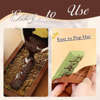 Chocolate Bar Mold 2 Pack, Non-Stick Deep Dubai Chocolate Bar Molds, Silicone, Rectangular Prism, Chocolate Color