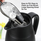 70 oz Thermal Coffee Carafe, Updated Insulated Stainless Steel Coffee Carafes for Keeping Hot Coffee & Water Hot Beverage-12Hours, Double Walled Vacuum Coffee Carafe (2black)