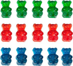 Gummy Candy Molds - 4Pcs Silicone Gummy Bear Molds for Kids With 2pcs Dropper,Non-stick and Bpa Free for Mini Candy Chocolate Gummies Baking