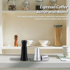 WDT tool, Espresso Distribution tools, 10 x 0.35mm 304 Stainless Steel Needles Installed with 10 Extra needles for Espresso Stirrer Replacement, Aluminum Alloy Handle with Stand (Matte black)