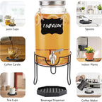 5.3" Octagonal Coffee Drip Tray | Black Plastic Honeycomb Grid Countertop Tray for Coffee, Tea, Wine & Beverage Dispensers,Pack of 2 (2, 5.3in)