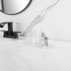 Glass Jar with Metal Lid for Bathroom Organization, Clear Apothecary Jar for Cotton Balls, Q Tips, and Small Accessories, Stylish Bathroom Storage Container Clear, Nickel